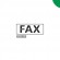 Клише штампа "Fax" (зелёное - среднее) с рамкой